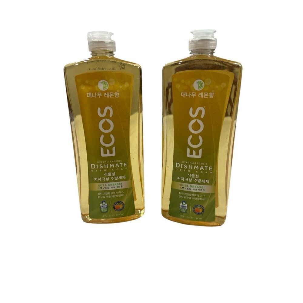 ECOS Dishmate Dish Liquid Bamboo Lemon 2x - 25 fl. oz.